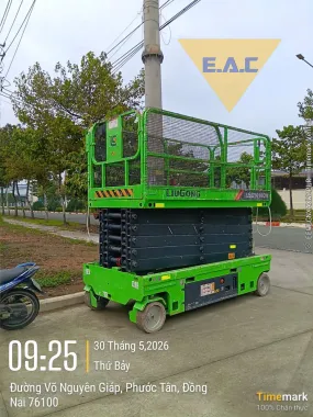 Thuê xe nâng người cắt kéo 16m Liugong LSC1414DH